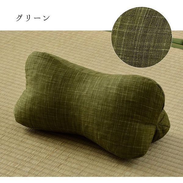 寝具 枕 くつろぐ もっちり 機能性 お昼寝 低反発チップ パイプ 日本製 ほね枕 足枕 約32×15cm 和モダン代引NG