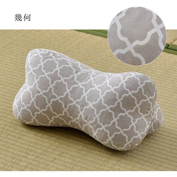 寝具 枕 くつろぐ もっちり 機能性 お昼寝 低反発チップ パイプ 日本製 ほね枕 足枕 約32×15cm 和モダン代引NG