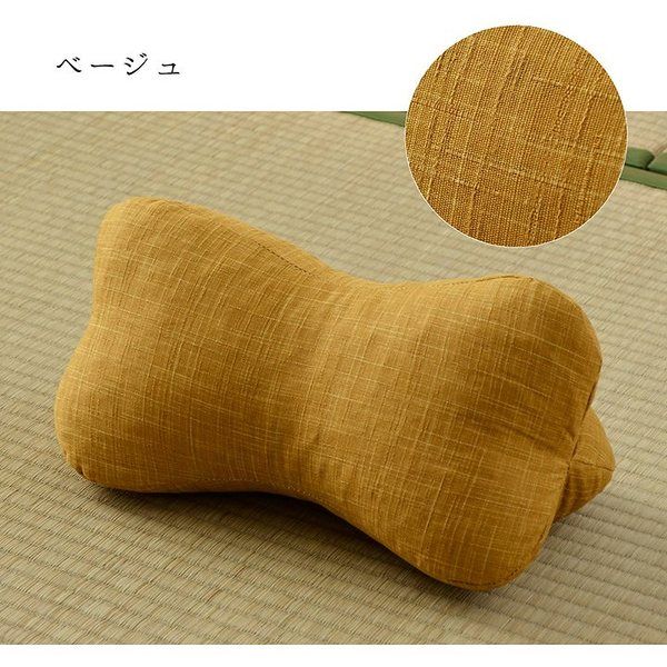 寝具 枕 くつろぐ もっちり 機能性 お昼寝 低反発チップ パイプ 日本製 ほね枕 足枕 約32×15cm カジュアル代引NG