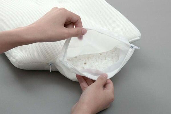 中材 パイプ 枕 抗菌防臭 消臭 約35×50cm ナチュラル代引NG