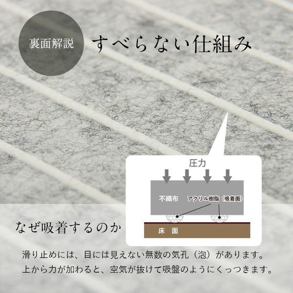 スーパSALE10倍&4時間限定10%OFF 吸着タイプ ずれにくい 畳マット 約67×67×2cm ナチュラル【代引NG】
