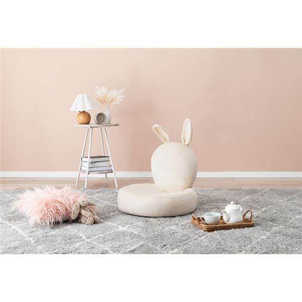 座椅子 ベージュ (約)幅50cm 折りたたみ式代引NG