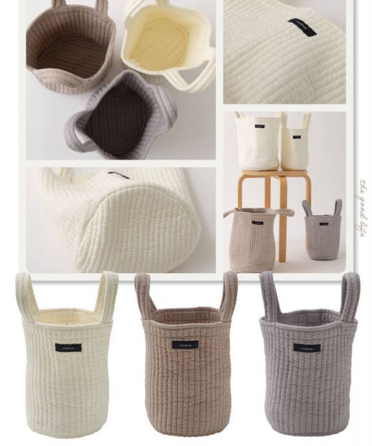 スーパSALE10倍&4時間限定10%OFF トートバッグ S 約直径15cm×20cm アイボリー mofua モフア イブル 丸洗いできるマルチバスケットバッグ ショッピング お出かけ【代引NG】