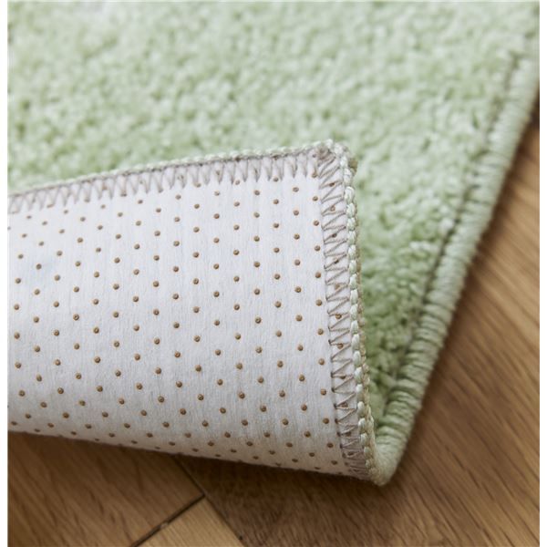 スーパSALE10倍&4時間限定10%OFF スミノエ 洗える キッチンマット ポント 約幅45×長さ240cm グリーン 日本製【代引NG】