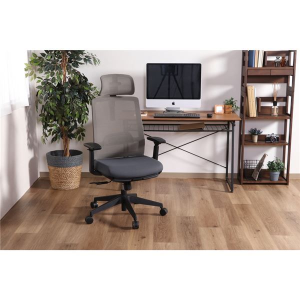 スーパSALE10倍&4時間限定10%OFF オフィスチェア ダービット GY グレー 組立式【代引NG】