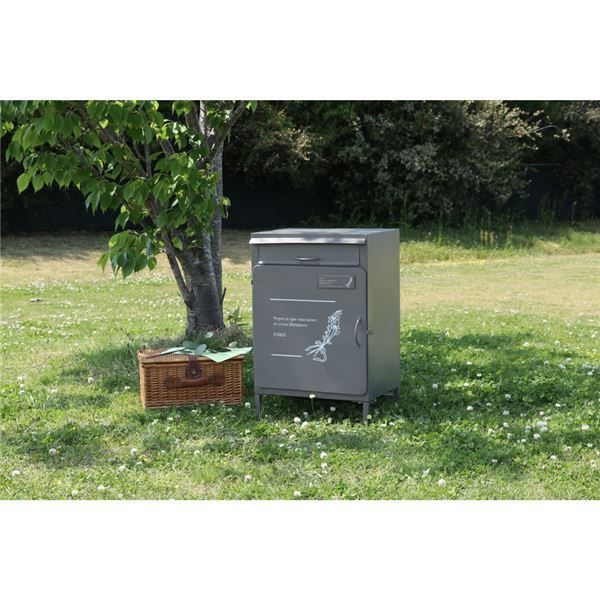 宅配ボックス マーガレット GY グレー 組立式代引NG