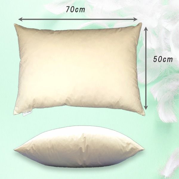 スーパSALE10倍&4時間限定10%OFF 羽根枕 ダック 約50×70cm スモールフェザー100% フェザーピロー Lサイズ