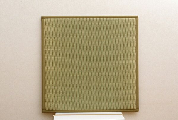 日本製 い草 ユニット畳/置き畳 【ブラウン 82×82×2.2cm 9枚1セット】 中材:ウレタンチップ+硬綿 抗菌 防臭 軽量 調湿【代引NG】