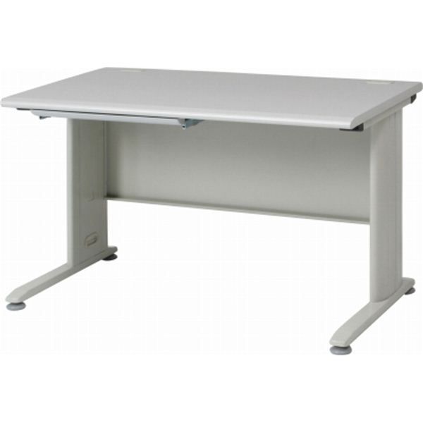 パソコンデスク ワークデスク 幅120cm×奥行70cm ホワイト 平机120 引き出し収納付き 組立品 オフィス 会社 什器代引NG