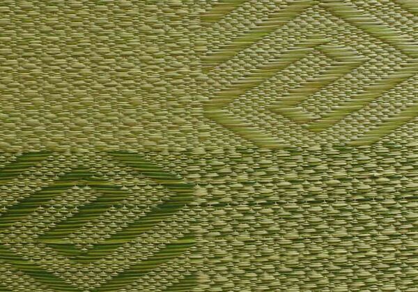 い草 座布団 織込千鳥 5枚組 グリーン 約55×55cm×5P 抗菌 防臭 調湿 日本製 五風 〔リビング 来客 和室〕代引NG