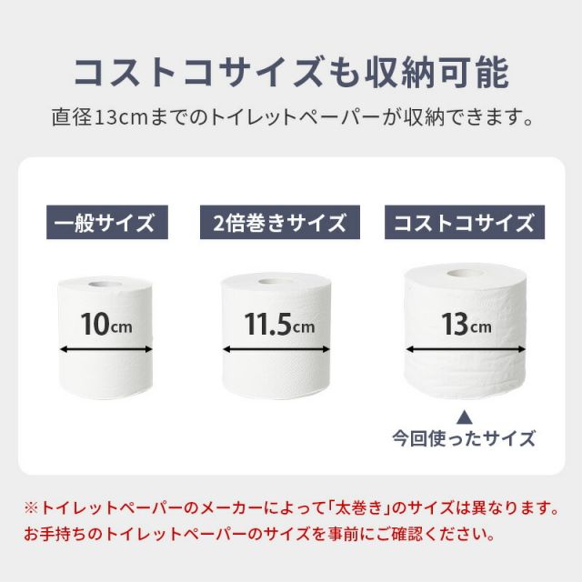 完成品 コストコ対応 スリムトイレラック 幅19cm 高さ58.5cm(キャスターつき コストコ トイレットペーパー トイレ収納 隙間収納 トイレ用品 ラック)