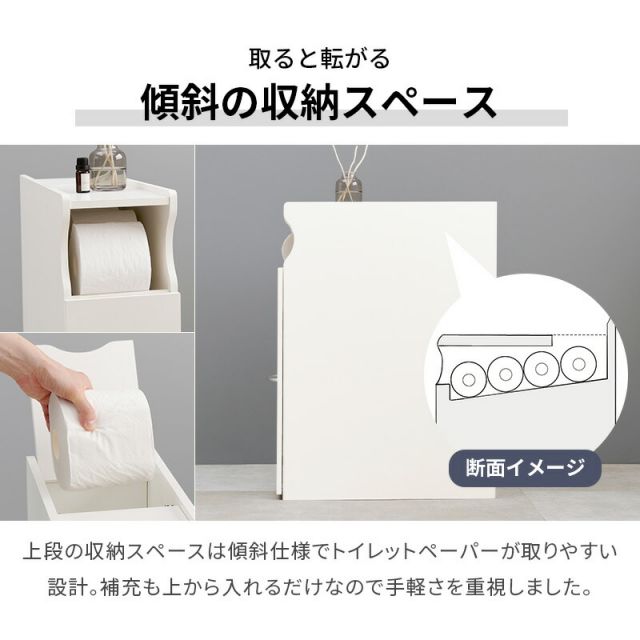 完成品 コストコ対応 スリムトイレラック 幅19cm 高さ74cm(キャスターつき コストコトイレットペーパー トイレ収納 隙間収納 トイレ用品 ラック)