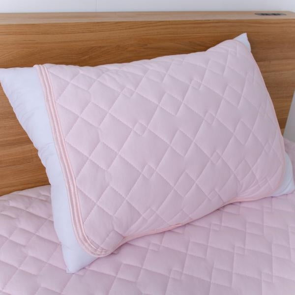 MITAS 熱中症対策 接触冷感 綿COOL枕パッド 50×50cm Q-max 0.3 ひんやり 洗える 熱帯夜対策 節電 ドライコットン