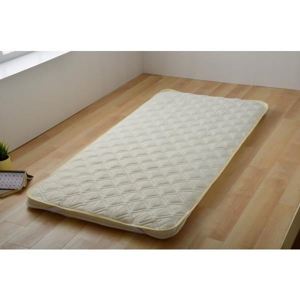 MITAS Q-MAX 0.505 接触冷感&裏面メッシュ ひんやり敷パッド ダブルサイズ 140x200cm 洗える抗菌防臭わた使用 熱帯夜対策