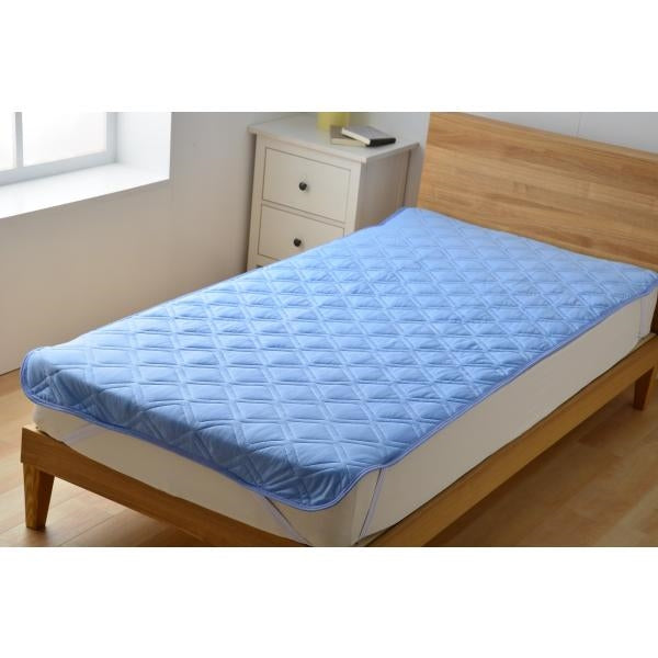 MITAS 抗菌防臭わた使用 最強冷感敷きパッド シングルサイズ 接触冷感&裏面メッシュ ひんやり敷パッド 100x200cm