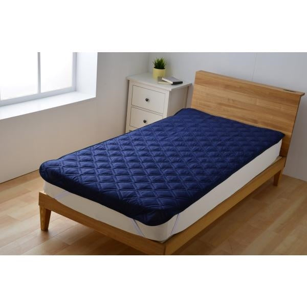 MITAS 抗菌防臭わた使用 最強冷感敷きパッド シングルサイズ 接触冷感&裏面メッシュ ひんやり敷パッド 100x200cm