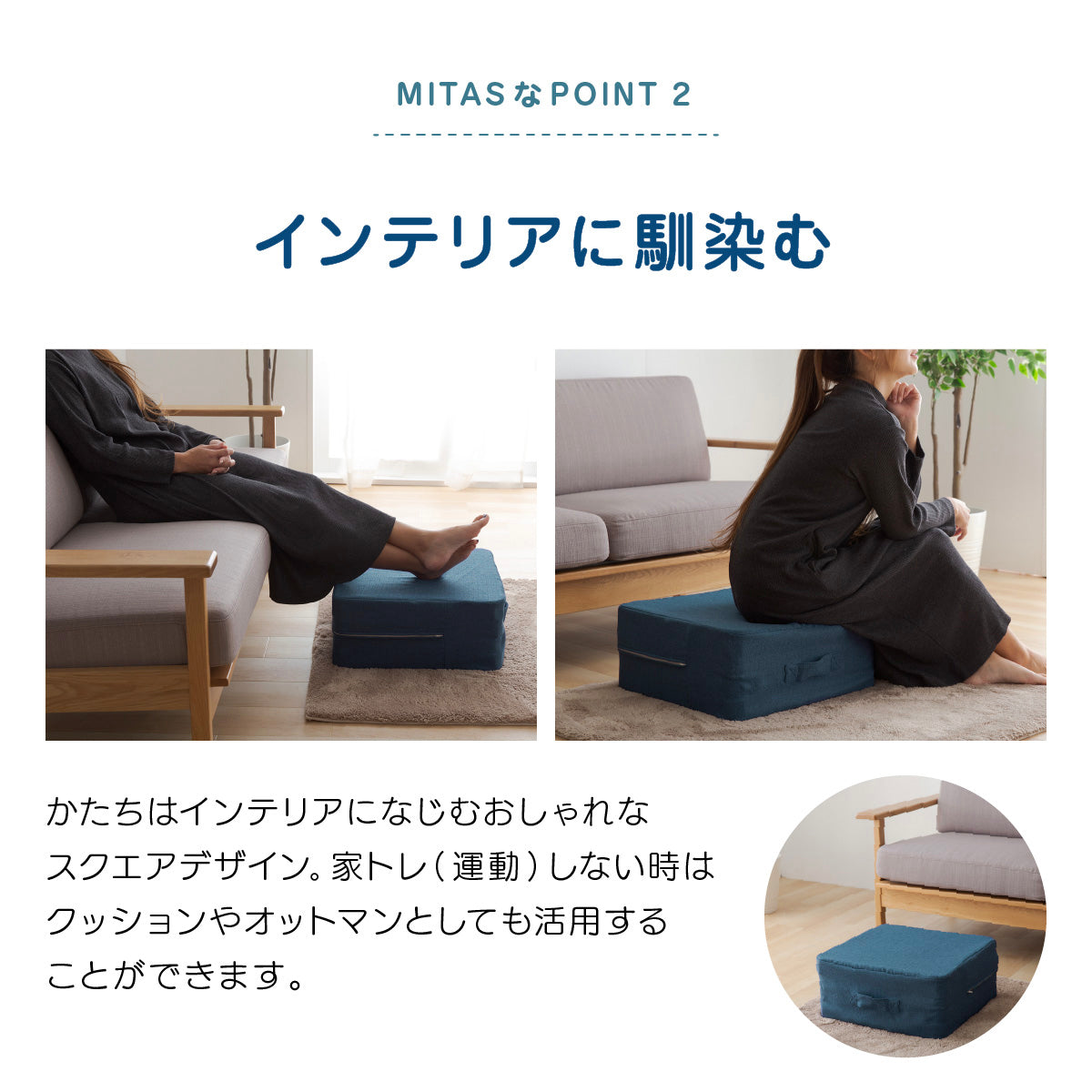 MITAS イエトレ トランポリンクッション 45x45x20cm