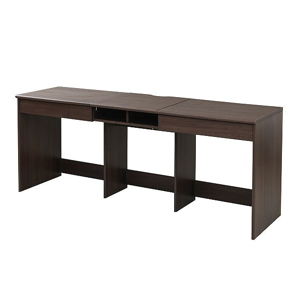 オフィスデスク 同価格で選べる4サイズ ワイドデスク 180 190 200 210 cm 奥行 50 配線収納 ワークデスク 木製 パソコンデスク システムデスク オフィス家具