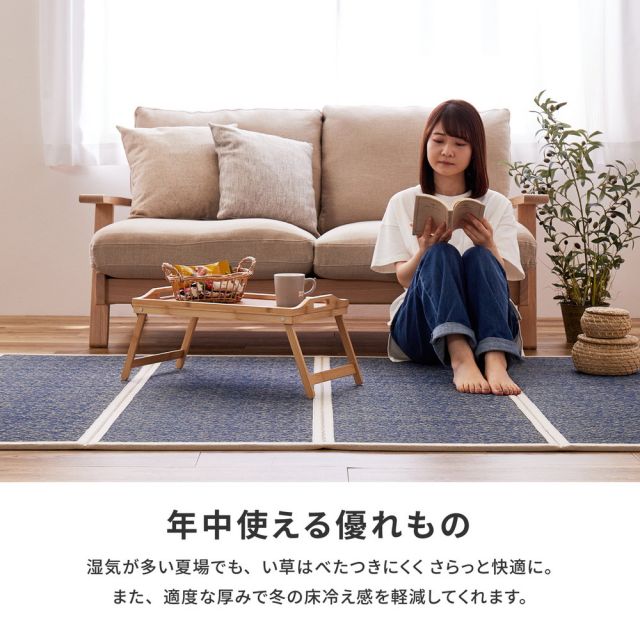 い草 4つ折り 畳マットレス シャイン ダブル 約140×200cm 置き畳 折りたためるマット いぐさ　たたみ