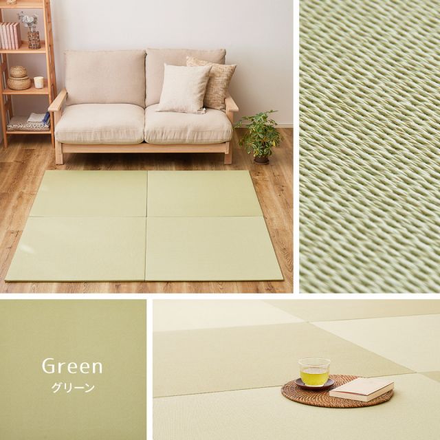 【同色6枚セット】 いぐさ　たたみの畳屋さんシリーズ DIY用 薄畳 樹 いつき 約82×82×1.3cm 3枚 敷き畳 置き畳 リフォーム DIY カットできる