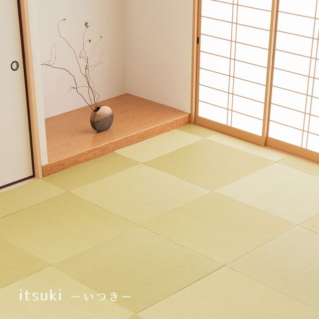 【同色6枚セット】 いぐさ　たたみの畳屋さんシリーズ DIY用 薄畳 樹 いつき 約82×82×1.3cm 3枚 敷き畳 置き畳 リフォーム DIY カットできる