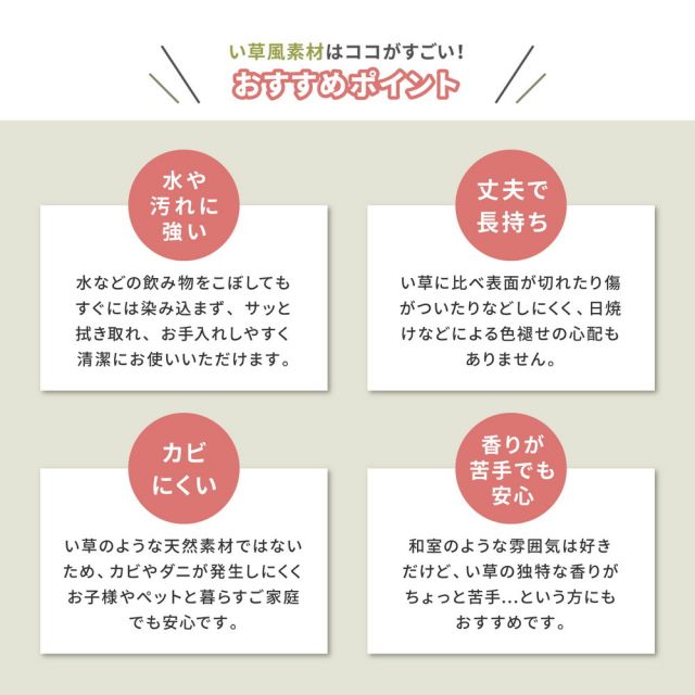 スーパSALE10倍＆4時間限定10％OFF 水拭きOK 4つ折り 畳マットレス 伏見 D ダブル 約140×200×1.1cm 折りたたみ 折り畳み い草風 布団の下 置き畳 無地 軽量 いぐさ　たたみ