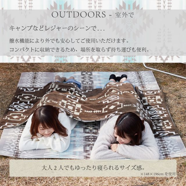 スーパSALE10倍＆4時間限定10％OFF 折りたたみ アウトドアマット エクスキリム 約118×176cm コンパクト収納 水拭きOK 撥水 両面 リバーシブル いぐさ　たたみ
