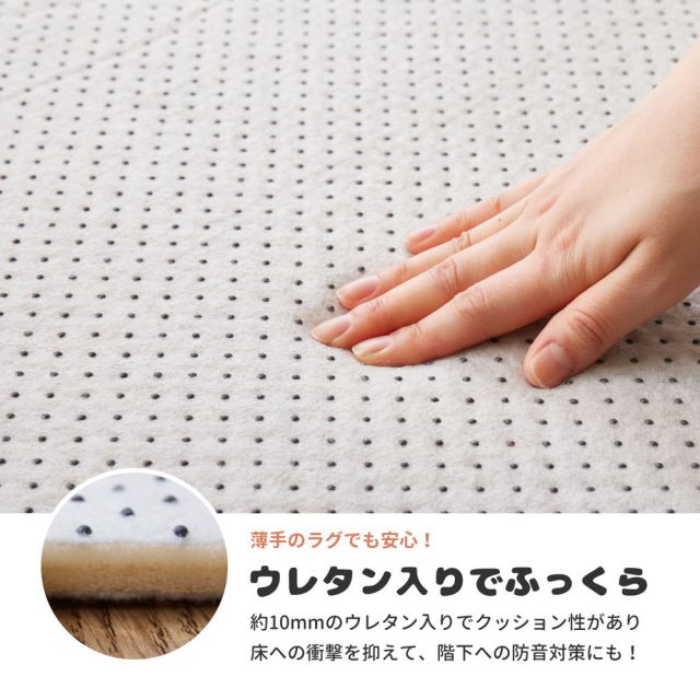 スーパSALE10倍＆4時間限定10％OFF アンダーラグ 約170×170cm 両面 滑り止め付き ウレタン入り 防音 防ダニ 抗菌防臭 いぐさ　たたみ