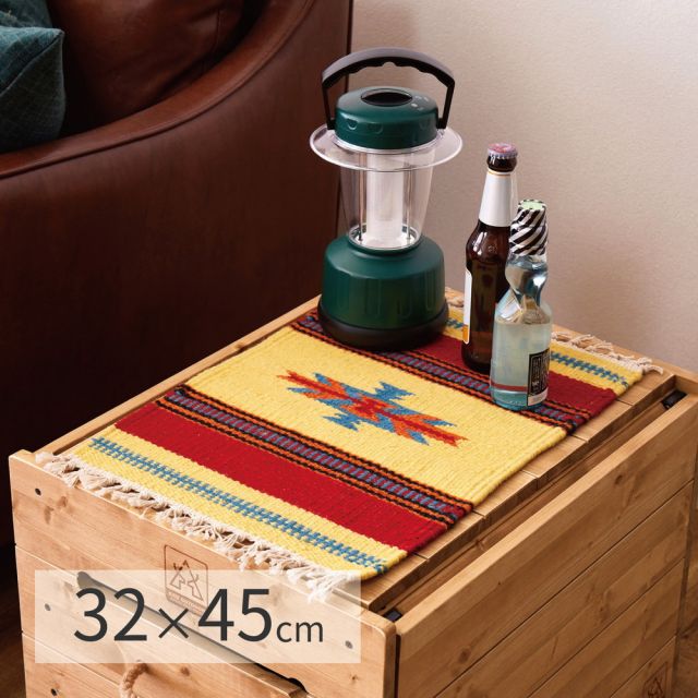 キリム テーブルマット マット 約32×45cm ウール ハンドメイド エスニック アウトドア キャンプ いぐさ　たたみ
