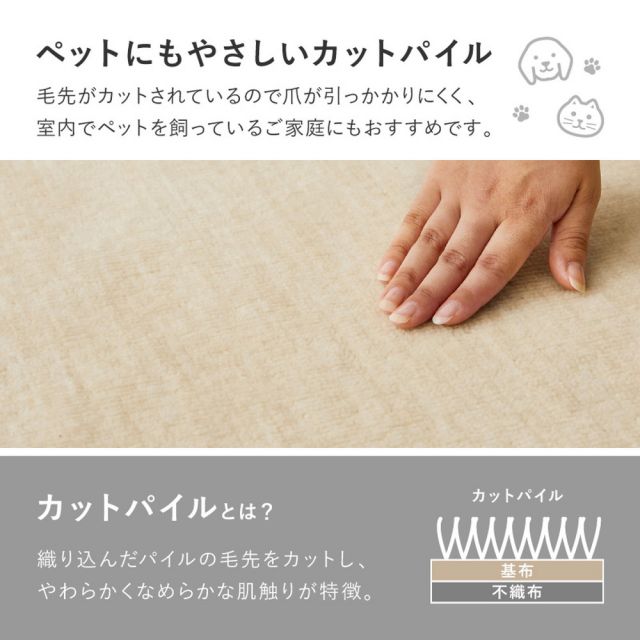 スーパSALE10倍＆4時間限定10％OFF お医者さんがすすめる AskDoctors アスクドクターズ 抗菌プラチナ加工カーペット 江戸間 3帖 3畳 抗菌 防臭 防カビ 抗ウイルス 消臭 タフトカーペット 敷き詰めカーペット 無地 ラグマット オールシーズン 年中 いぐさ　たたみ
