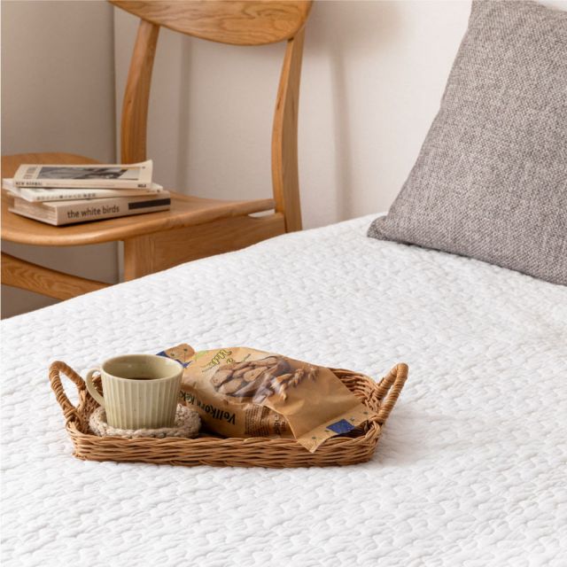 スーパSALE10倍＆4時間限定10％OFF 敷きパッド デコール 約100×205cm シングル S 敷きパット 敷パッド イブル キルティング 滑り止め付き ゴムなし いぐさ　たたみ