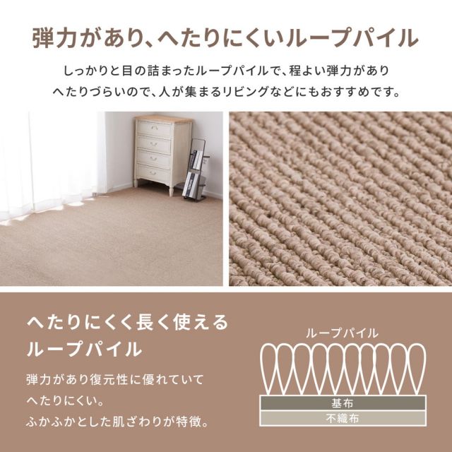 スーパSALE10倍＆4時間限定10％OFF 敷き詰めカーペット ステラ 江戸間3帖 3畳 防音 防ダニ 抗菌 防臭 無地 シンプル 日本製 いぐさ　たたみ