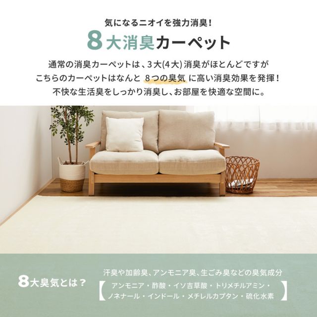 スーパSALE10倍＆4時間限定10％OFF 敷き詰めカーペット リクリア 江戸間6帖 6畳 消臭 抗菌 防臭 ペット 日本製 いぐさ　たたみ