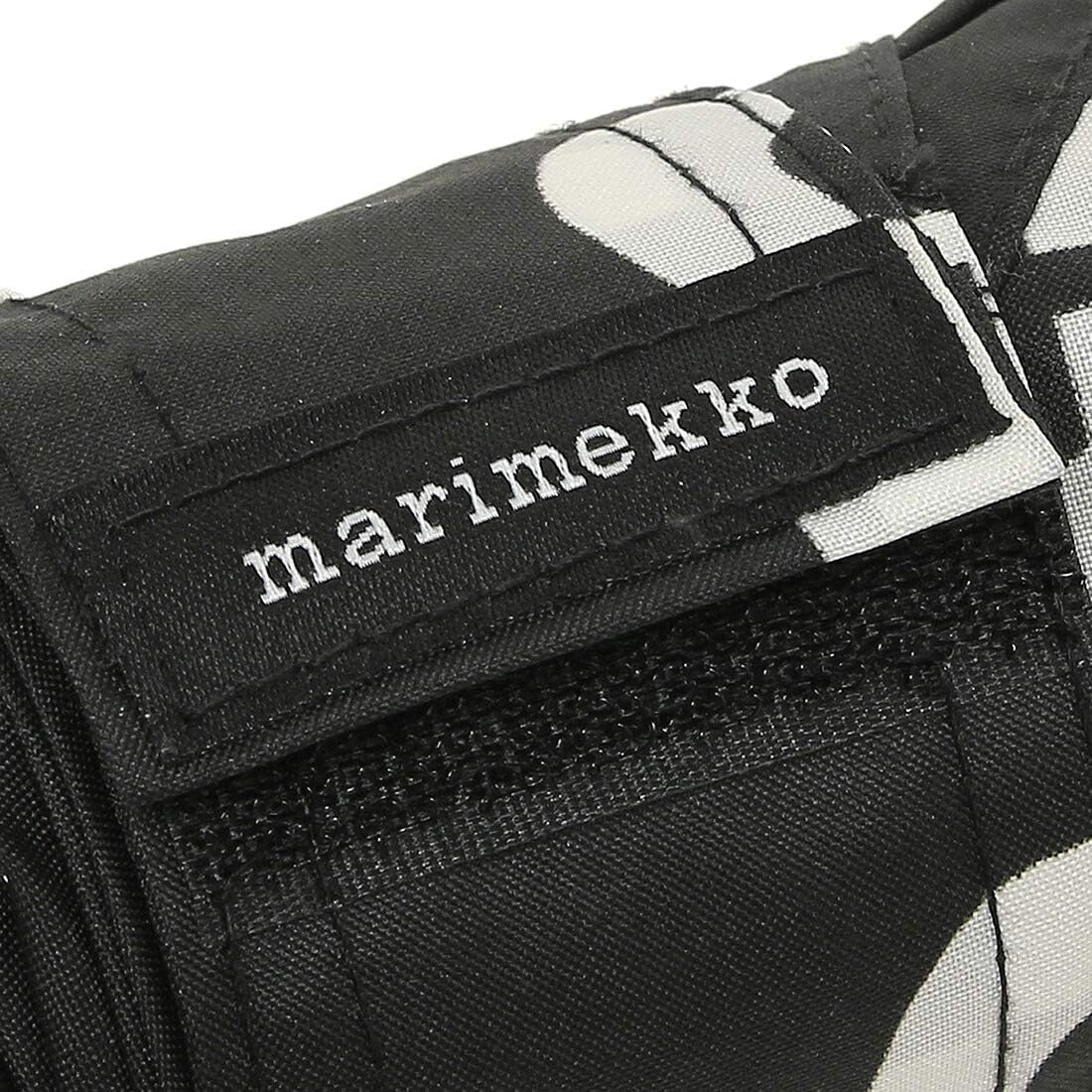 marimekko 折り畳み傘 MARILOGO 048859 910 ブラック/ホワイト [並行輸入品]