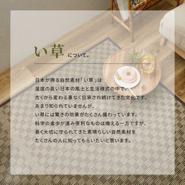 スーパSALE10倍＆4時間限定10％OFF い草カーペット 若月 約174×174cm 江戸間 2畳 2帖 敷き詰め 柄上敷き 花ござ い草ラグ 和モダン 市松模様 いぐさ　たたみ