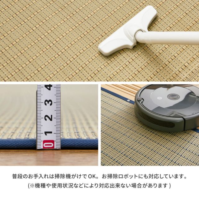 スーパSALE10倍＆4時間限定10％OFF 国産 い草カーペット 清涼 約261×261cm 江戸間 4.5帖 4.5畳 柄上敷き 花ござ い草ラグ いぐさ　たたみ
