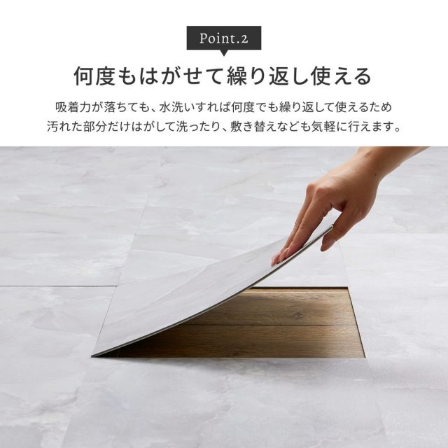 スーパSALE10倍＆4時間限定10％OFF 置くだけ フロアタイル 約30.5×30.5cm 120枚入り 約6帖分 正方形 木目調 ストーン調 大理石 貼ってはがせる 吸着 モノトーン いぐさ　たたみ