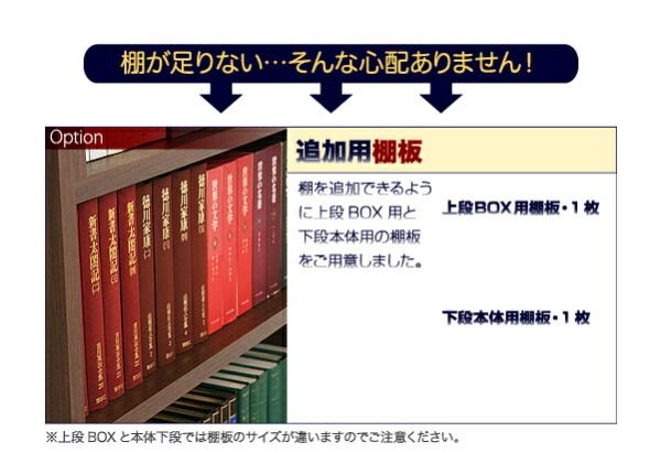 スーパSALE10倍＆4時間限定10％OFF 壁面収納 究極のこだわり本棚!突っ張り式! 専用別売品 上段BOX用追加ブックガード