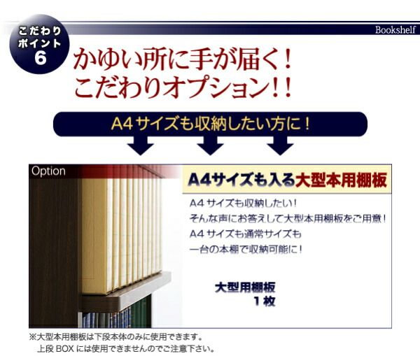 スーパSALE10倍＆4時間限定10％OFF 壁面収納 究極のこだわり本棚!突っ張り式! 専用別売品 下段BOX用追加ブックガード