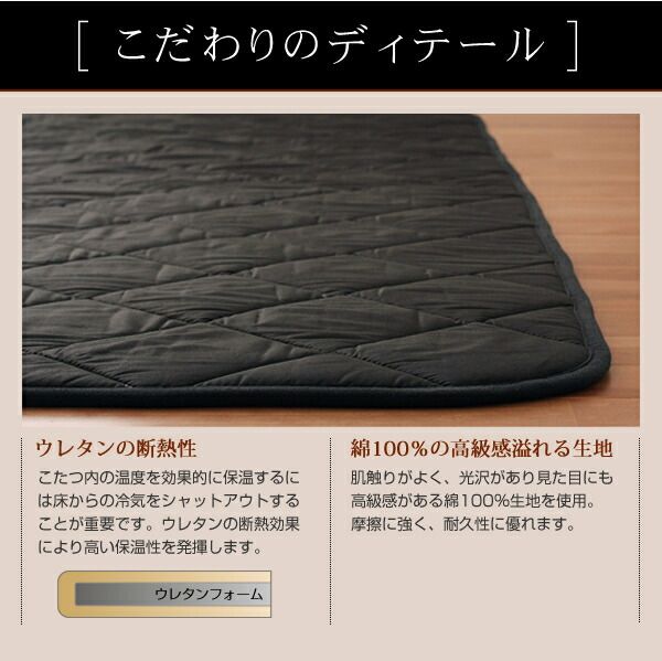 スーパSALE10倍＆4時間限定10％OFF こたつ こたつ布団 おしゃれ こたつ用敷き布団 日本製ウレタン入りこたつ敷布団単品 190×240cm
