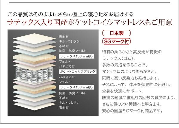 スーパSALE10倍＆4時間限定10％OFF 照明・コンセント付き収納ベッド ポケットコイルマットレス付き シングル