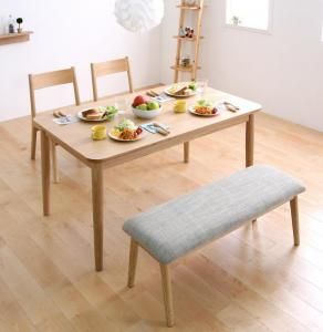 スーパSALE10倍＆4時間限定10％OFF ダイニングセット（テーブル&ベンチ チェア） 4人 天然木ロースタイルダイニング 4点セット(テーブル+チェア2脚+ベンチ1脚) W130