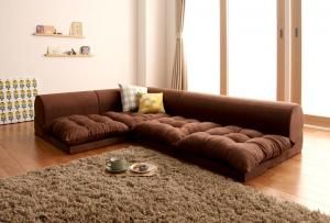 スーパSALE10倍＆4時間限定10％OFF フロアソファ フロアコーナーソファ ソファ3点セット 1P+2P+コーナー