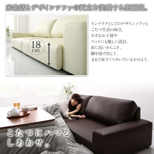 スーパSALE10倍＆4時間限定10％OFF フロアソファ フロアソファ ソファ ワイド肘 ロータイプ 2P