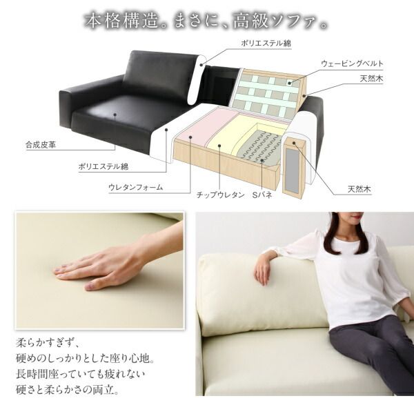 スーパSALE10倍＆4時間限定10％OFF フロアソファ フロアソファ ソファ＆オットマンセット ワイド肘 ロータイプ 2.5P