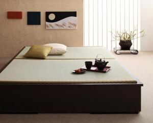 スーパSALE10倍＆4時間限定10％OFF モダンデザイン畳収納ベッド ダブル