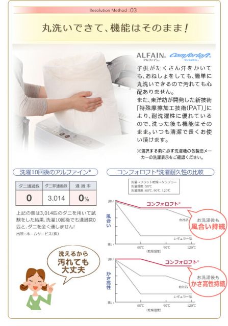 スーパSALE10倍＆4時間限定10％OFF MITAS寝具SELECT 枕 日本製 機能性寝具 東洋紡素材使用 洗える防ダニ布団シリーズ 防ダニ 枕単品