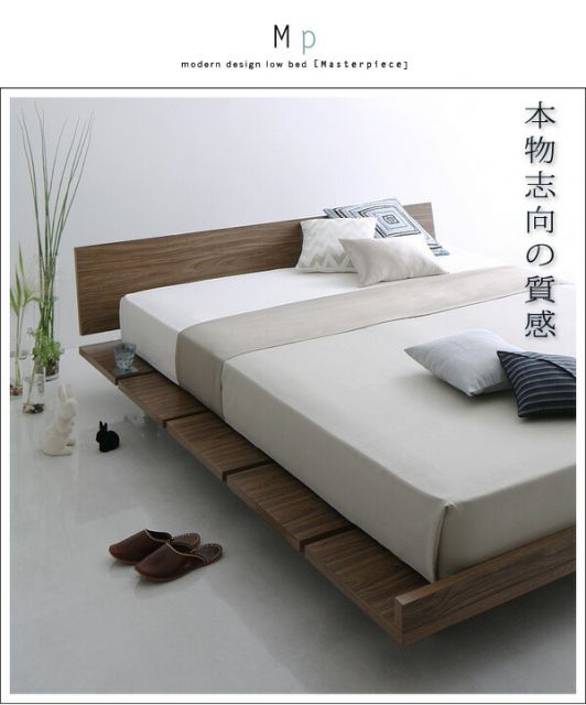 スーパSALE10倍＆4時間限定10％OFF モダンデザインローベッド プレミアムボンネルコイルマットレス付き ワイドステージ セミダブル フレーム幅160