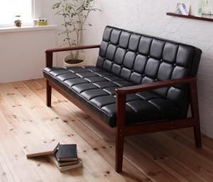 スーパSALE10倍＆4時間限定10％OFF 木肘　レトロソファ ソファ 2P