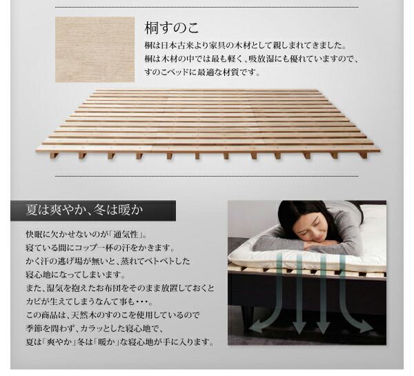スーパSALE10倍＆4時間限定10％OFF 棚・コンセント付きデザインすのこベッド スタンダードポケットコイルマットレス付き シングル